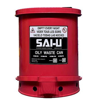 Lattina di rifiuti oleosi