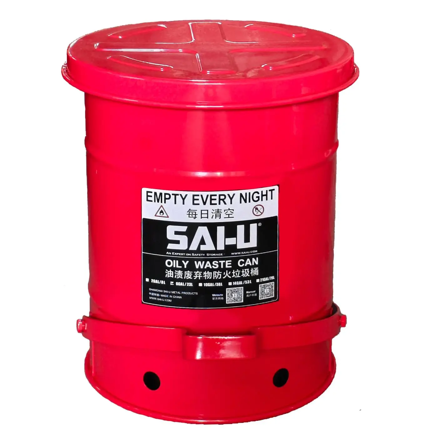 SAl-U Oil Waste Can WC006R & WC006Y